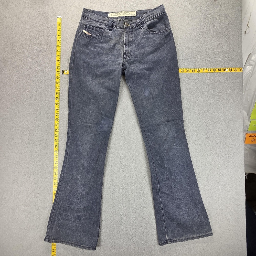 Diesel Jeans Womens 31x34 Blue Regular Bootcut Zip Fly Made In‎ Italy